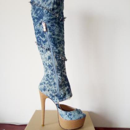 Zk 2016 Winter Fashion Women Knee-high Boots 15cm..