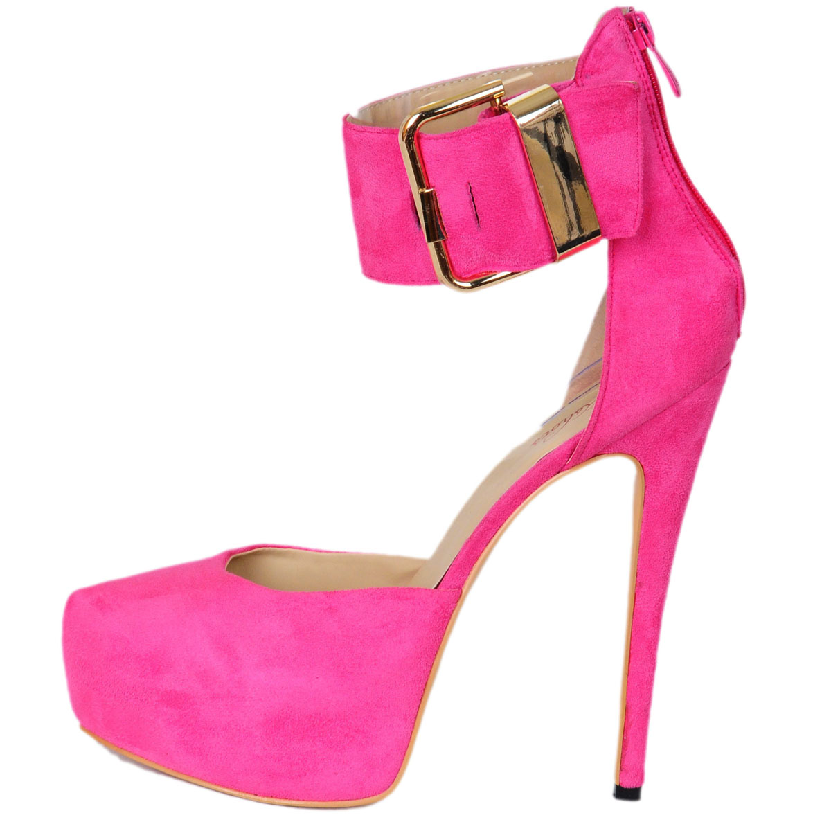 ZKshoes 2015 Fashion Women Pink Mary Janes High Heel Thin Heel Platform ...
